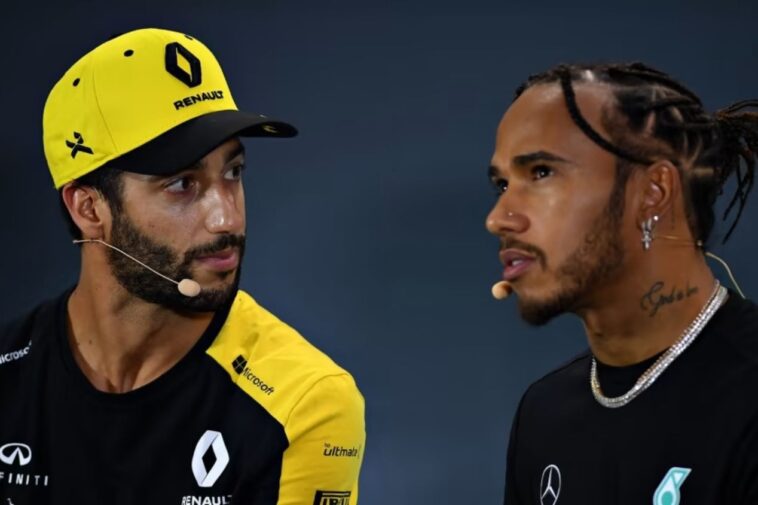 Daniel Ricciardo e Lewis Hamilton, Fórmula 1