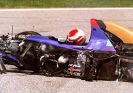 Acidente de Roland Ratzenberger, um dia antes de Ayrton Senna