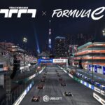 Imagem de divulgação da parceria entre a Fórmula E e Ubisoft