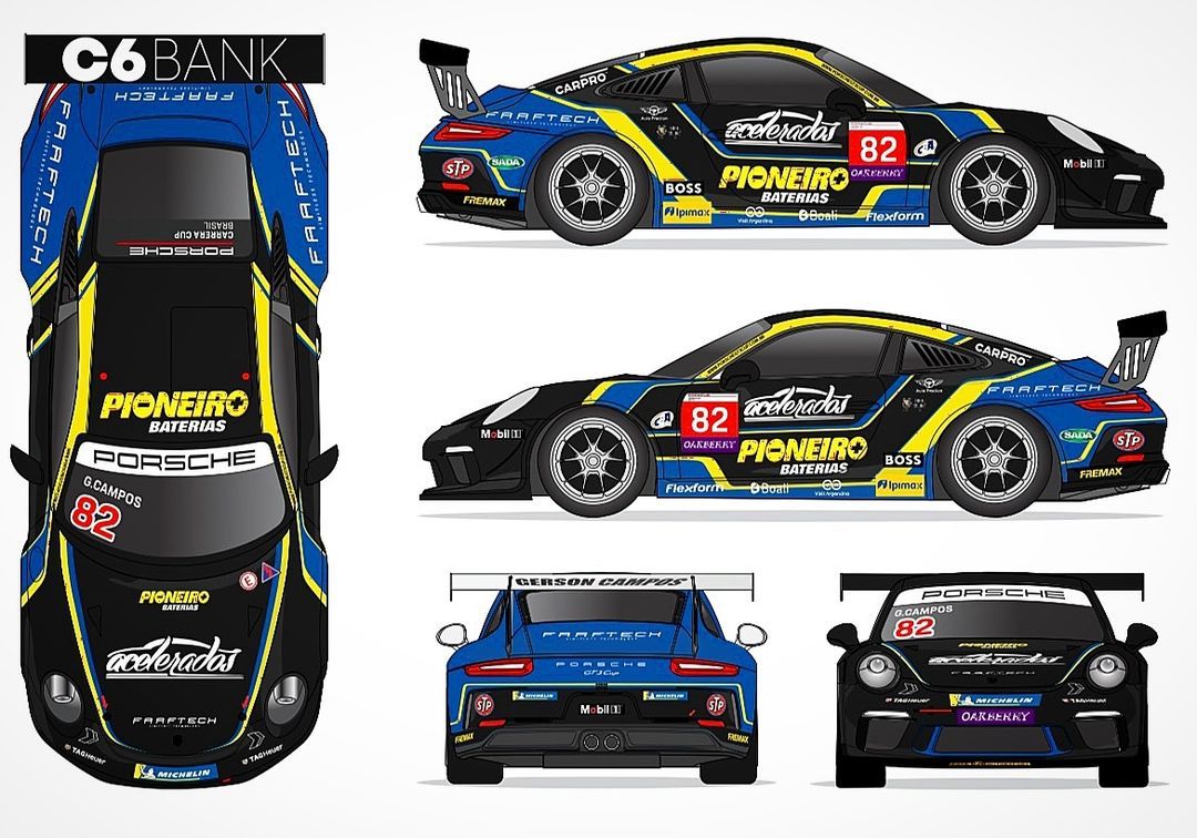De olho na vitória, Gerson Campos estreia no campeonato de corridas curtas da Porsche Cup Challenge