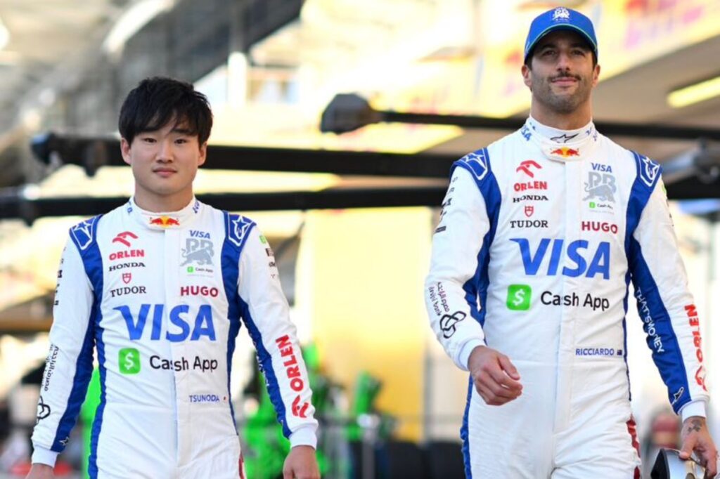 Yuki Tsunoda e Daniel Ricciardo, Fórmula 1