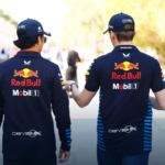 Verstappen e Pérez, pilotos da Red Bull