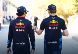 Verstappen e Pérez, pilotos da Red Bull