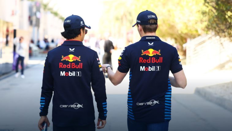 Verstappen e Pérez, pilotos da Red Bull