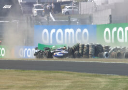 Fórmula 1 teve acidente entre Alex Albon e Daniel Ricciardo, no GP do Japão