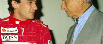 Ayrton Senna e Juan Manuel Fangio