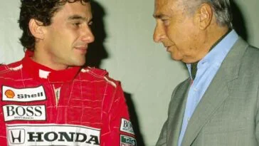 Ayrton Senna e Juan Manuel Fangio