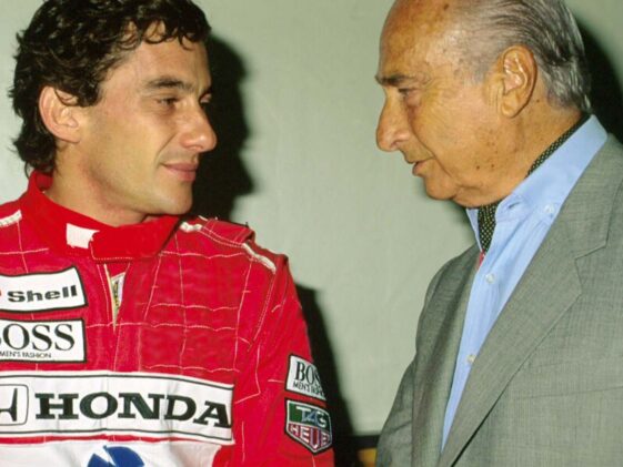 Ayrton Senna e Juan Manuel Fangio