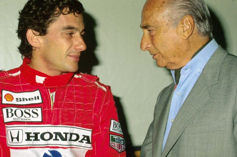 Ayrton Senna e Juan Manuel Fangio