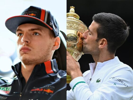 Max Verstappen e Novak Djokovic