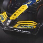 Carro da McLaren com homenagem a Ayrton Senna