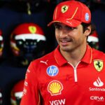 Carlos Sainz, da Ferrari, se prepara para o GP de Mônaco.