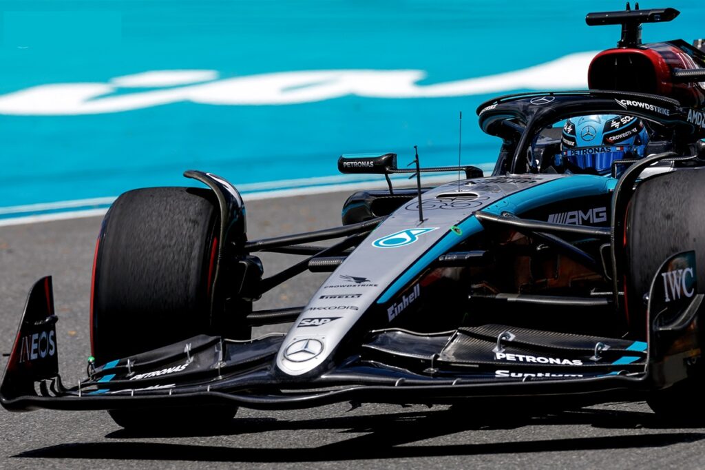 George Russell teve sua pior corrida do ano no GP de Miami enquanto escuderia enfrenta resultados ruins na temporada