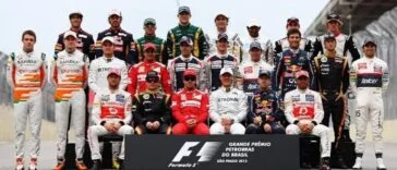 Grid da Fórmula 1 em 2012