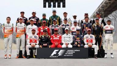 Grid da Fórmula 1 em 2012