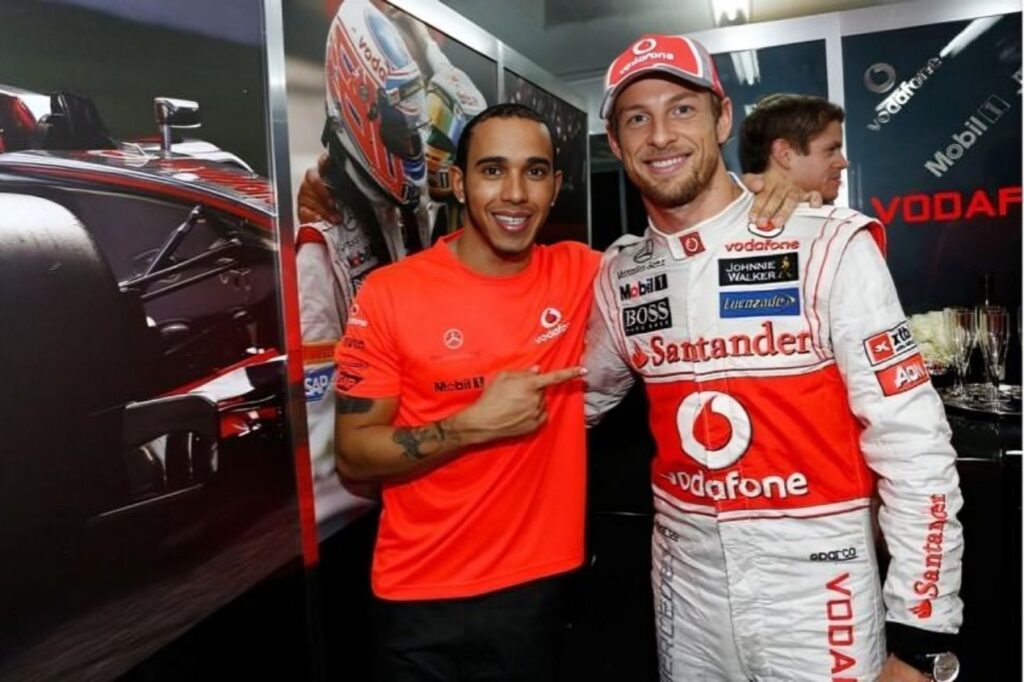 Lewis Hamiltom. Jenson Button, McLaren