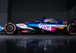 Pintura do carro da RB para o GP de Miami