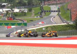 George Russell após batida de Verstappen