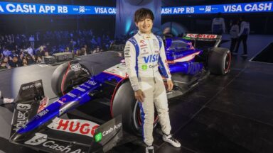 Yuki Tsunoda na Visa RB, da Red Bull