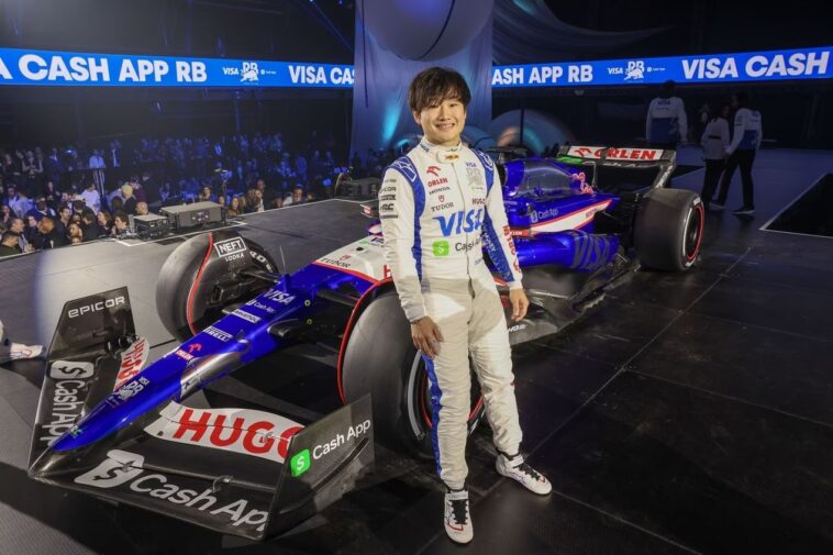 Yuki Tsunoda na Visa RB, da Red Bull