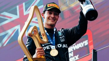 George Russell, da Mercedes, no GP da Áustria.