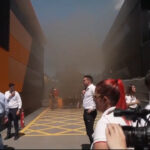 Princípio de incêndio no motorhome da McLaren