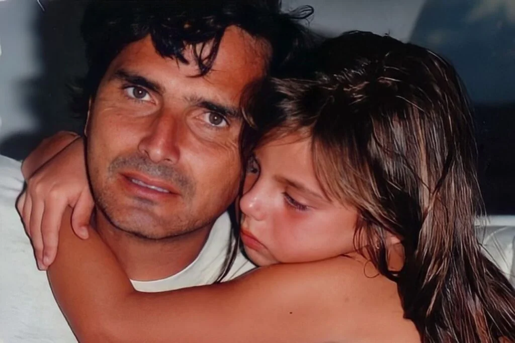 Nelson Piquet com sua filha