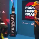 Lewis Hamilton e Lando Norris após o GP da Hungria de Fórmula 1