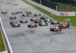 Largada do GP da Bélgica de Fórmula 1 em 2008
