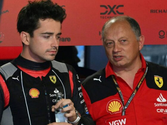 Charles Leclerc e Frédéric Vasseur