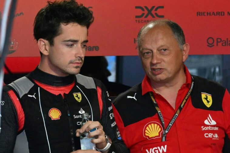 Charles Leclerc e Frédéric Vasseur