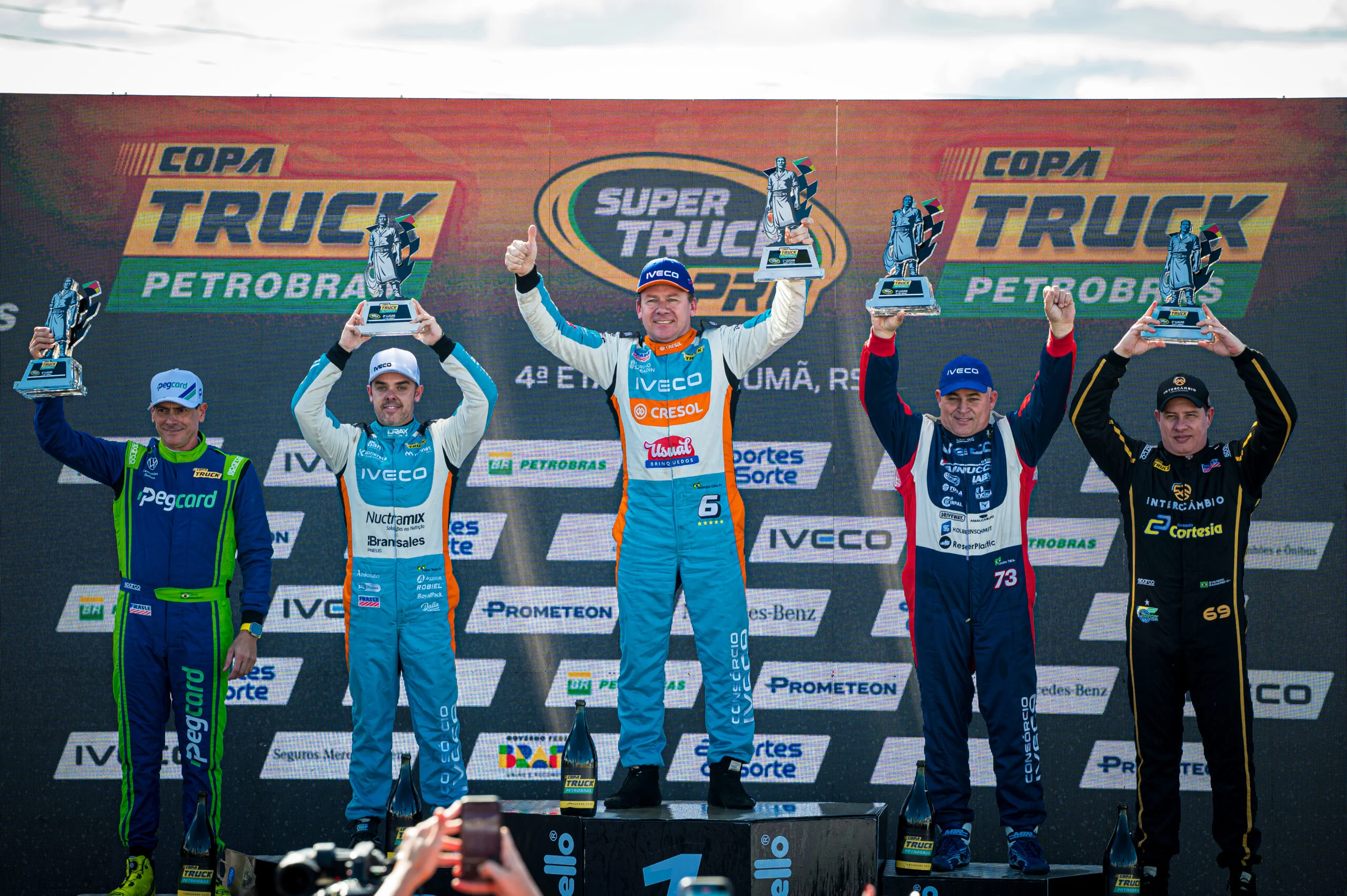 Iveco Usual Racing vence com Wellington Cirino e Djalma Pivetta sobe ao pódio na etapa de Tarumã da Copa Truck