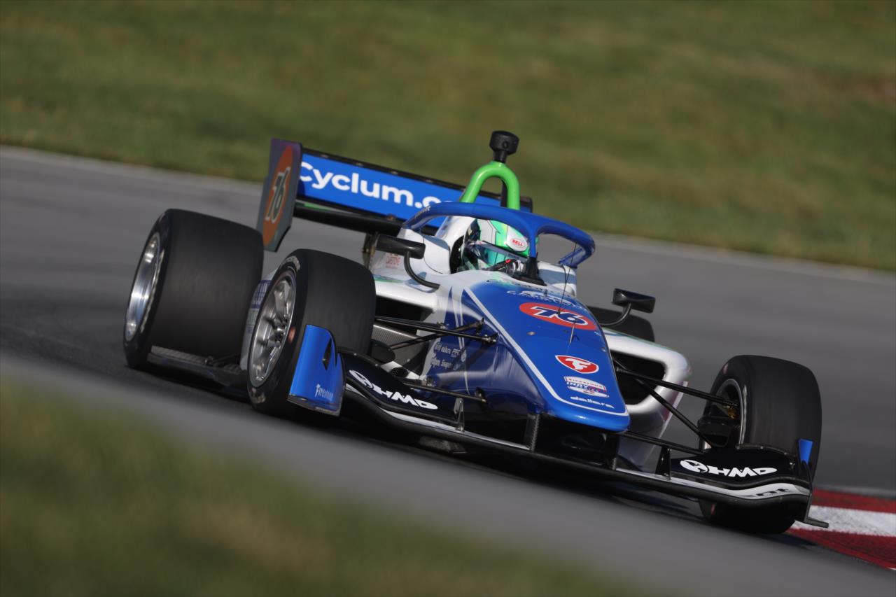 Caio Collet é segundo em Mid-Ohio pela Indy NXT