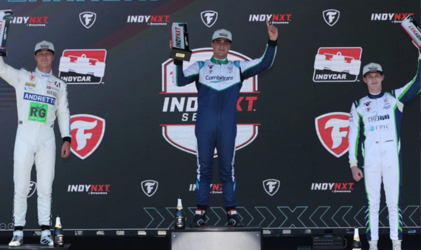 Vitória em Laguna Seca coloca Caio Collet na vice-liderança na Indy NXT