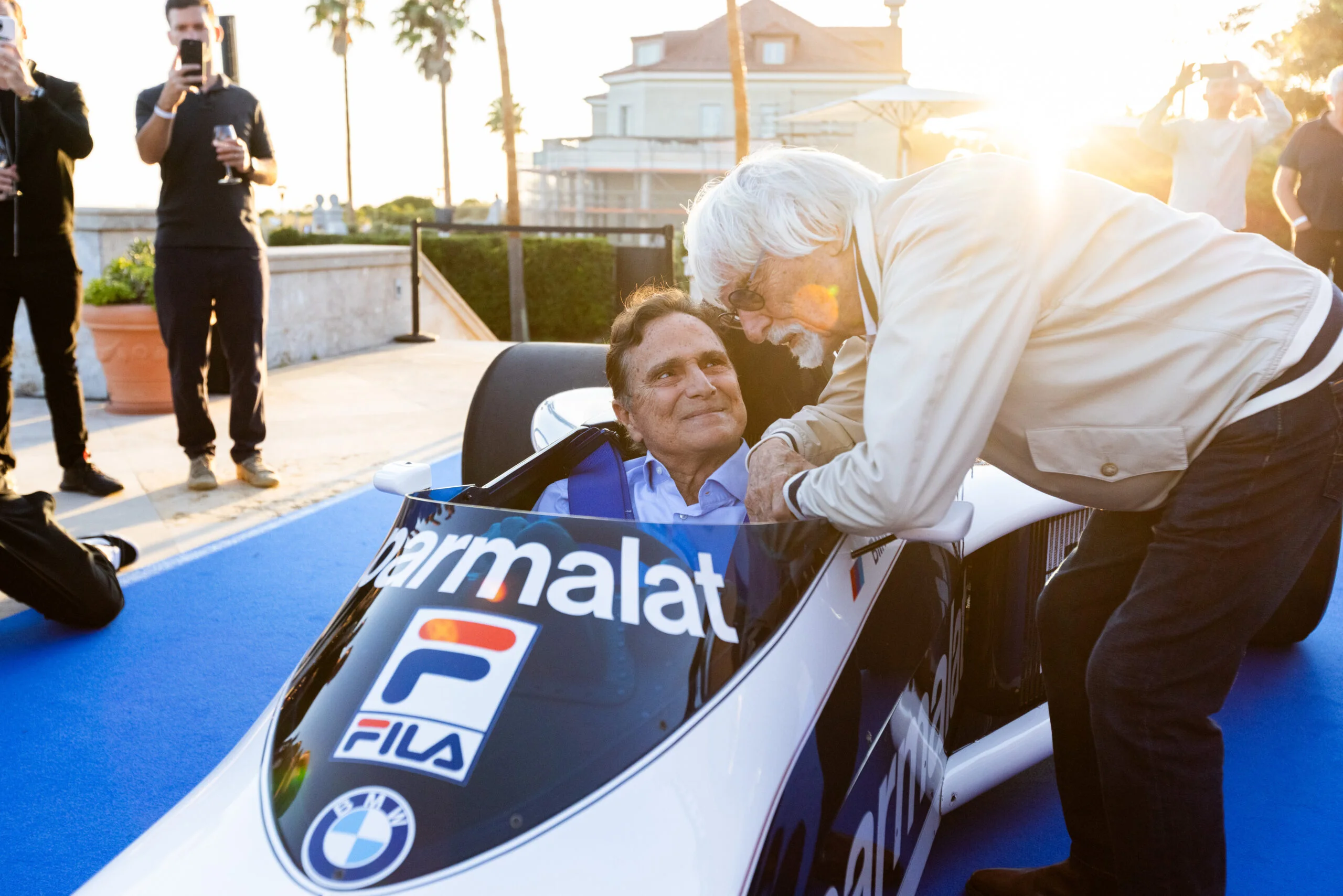 Nelson Piquet volta a acelerar o Brabham BT52 antes do GP de Cascais